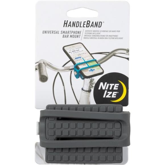 HandleBand Universal Smartphone Bar Mount - Cell Phone Mount for Bike Handlebar